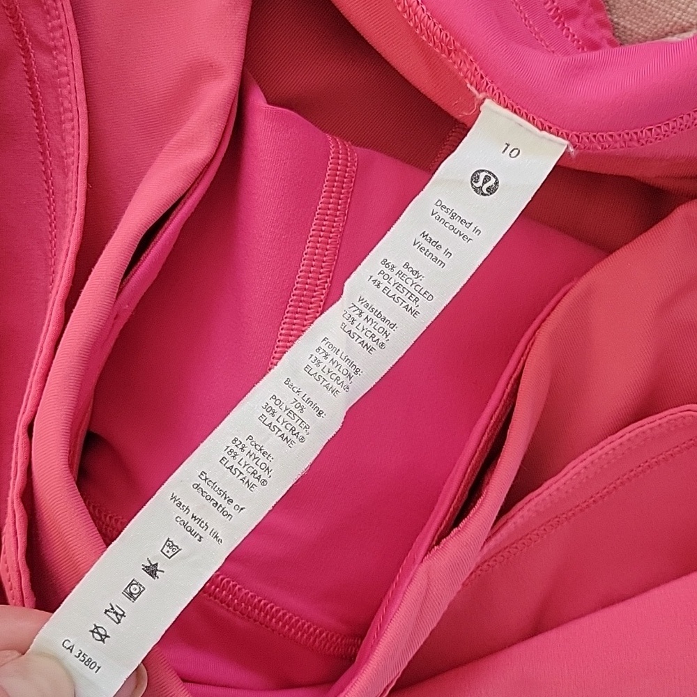 Lululemon Pace Rival 13.5" Skirt  4-way Stretch Lip gloss pink  sz 10  EUC - Picture 5 of 7